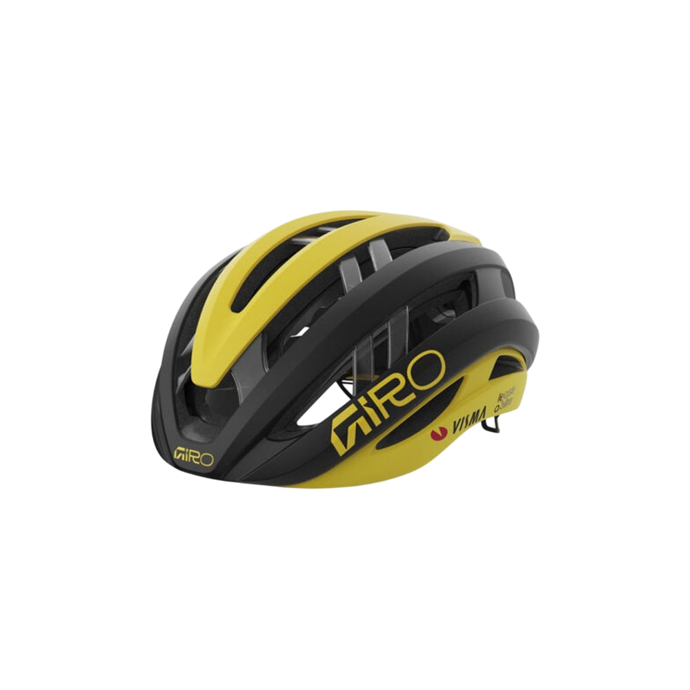 Giro Aries MIPS Spherical Road Cycling Helmet - Matte Black/Matte Yellow Visma