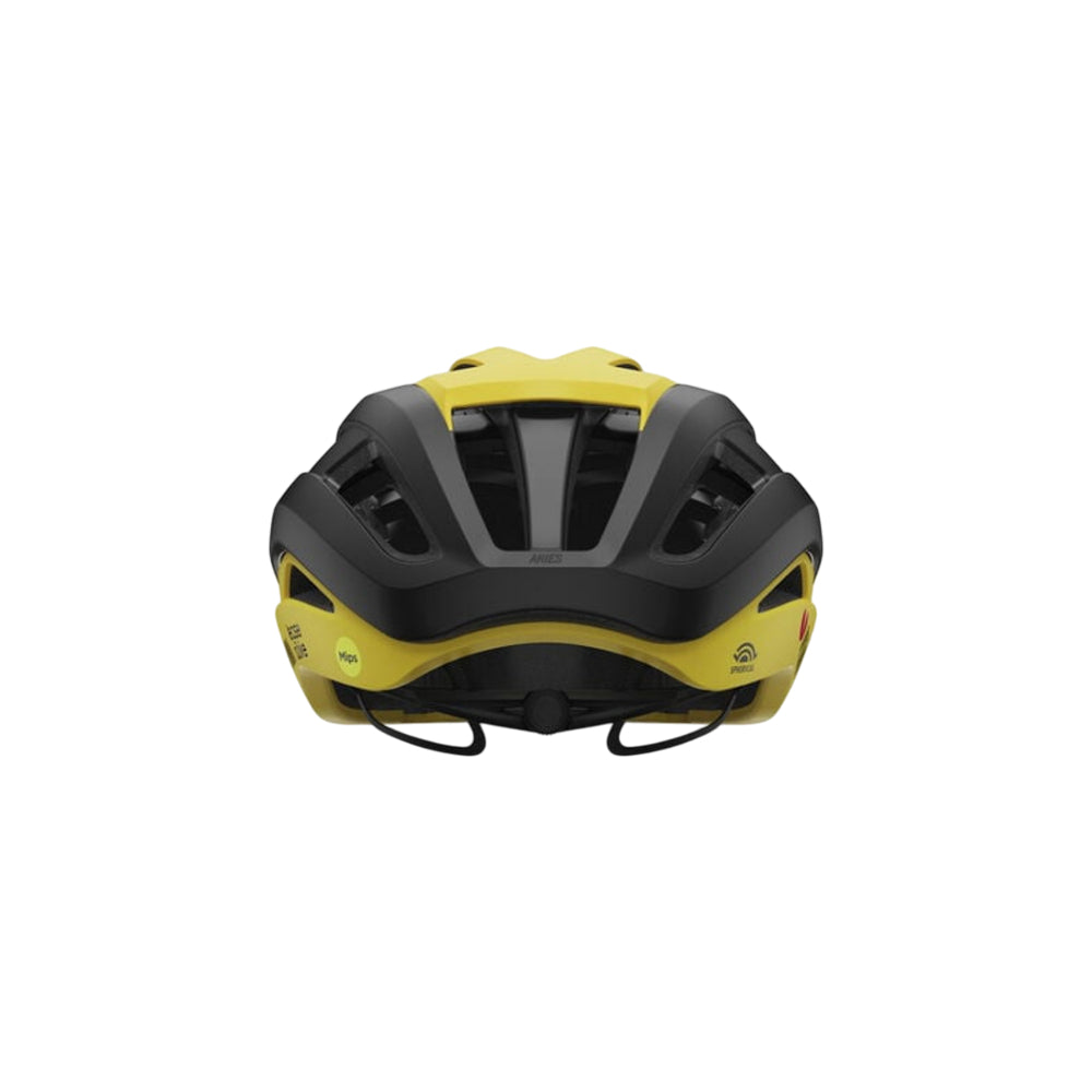 Giro Aries MIPS Spherical Road Cycling Helmet - Matte Black/Matte Yellow Visma