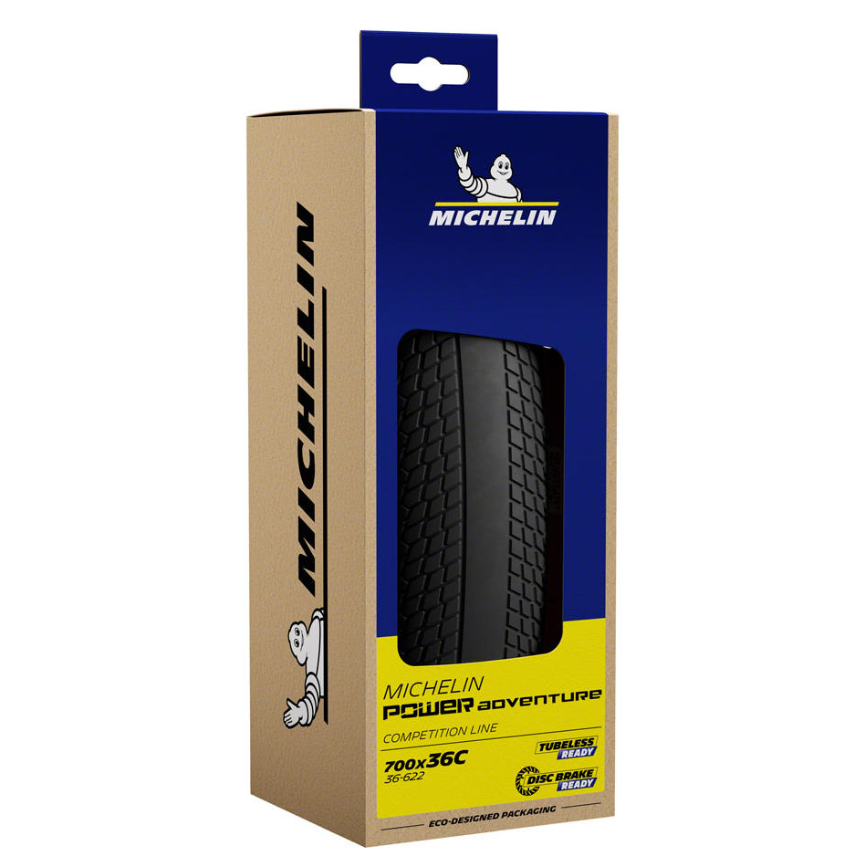 Michelin Power Adventure TS TLR Gravel Tire (Black) (700 x 36c) (700 x 42c) PER PIECE