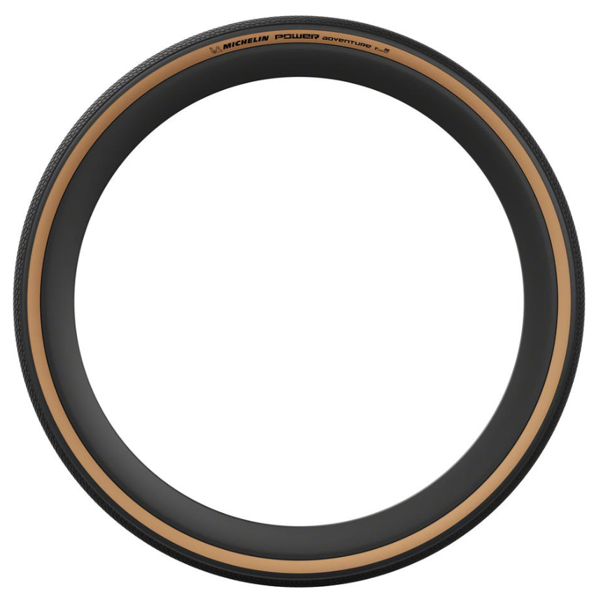 Michelin Power Adventure Classic TS TLR Gravel Tire (Tan Wall) (700 x 36c) (700 x 42c) PER PIECE