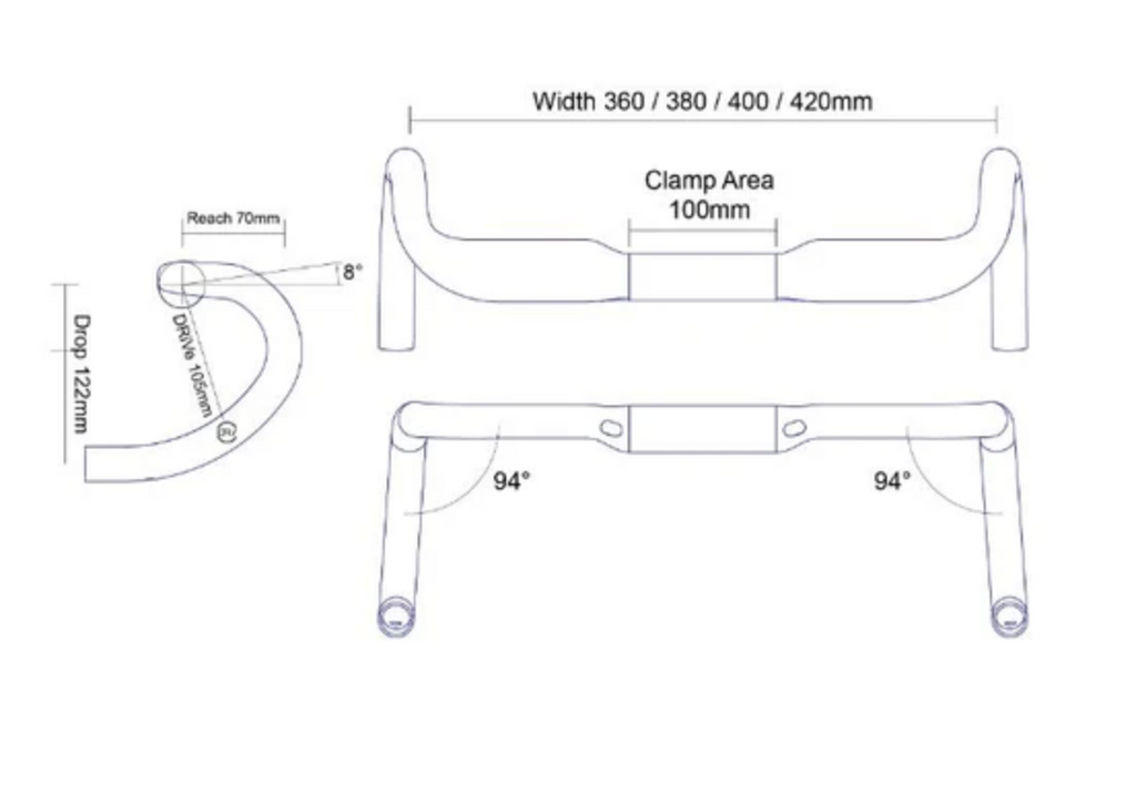 Profile Design DRV/AEROa 150mm Drop Bar