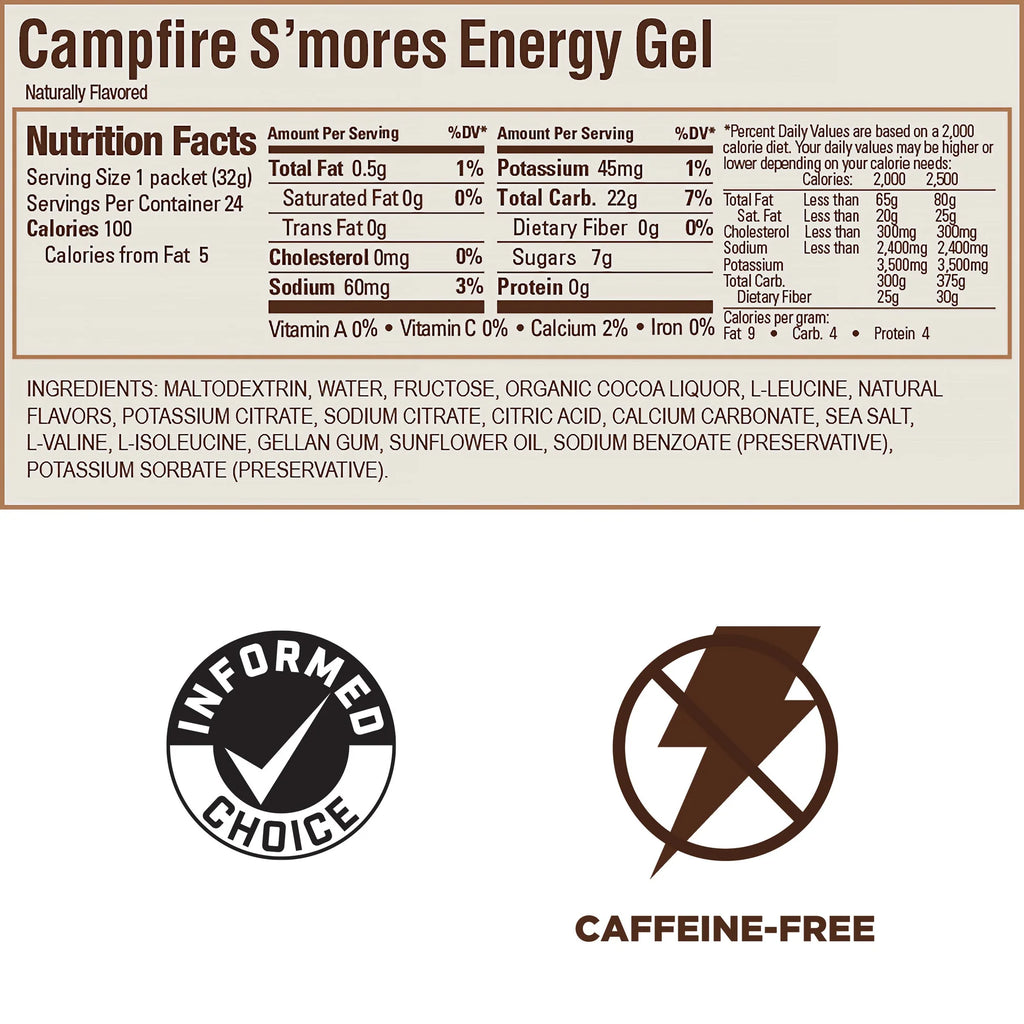 GU Original Energy Gel Campfire Smores - 1 Box/24Pcs