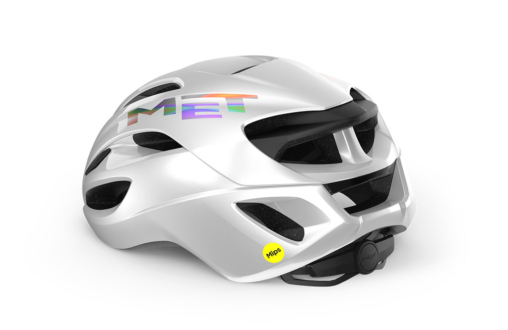 MET Rivale MIPS - White Holographic Glossy