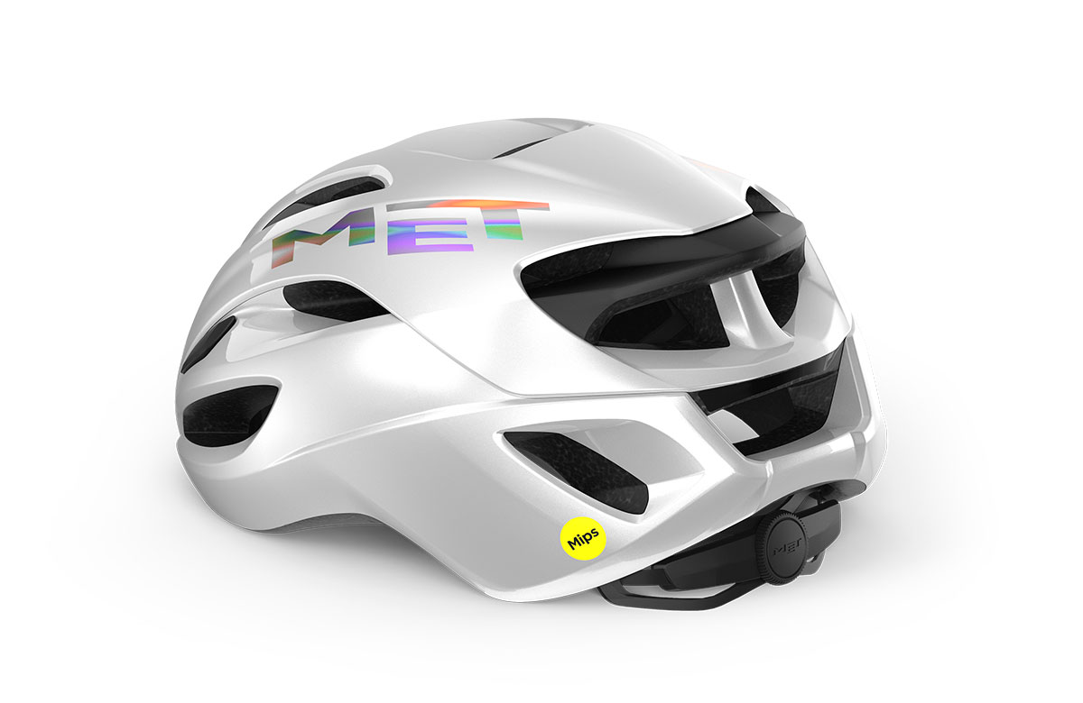 MET Rivale MIPS - White Holographic Glossy
