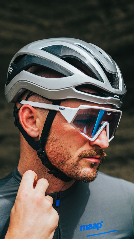 KASK Elemento Road Cycling Helmet - Silver